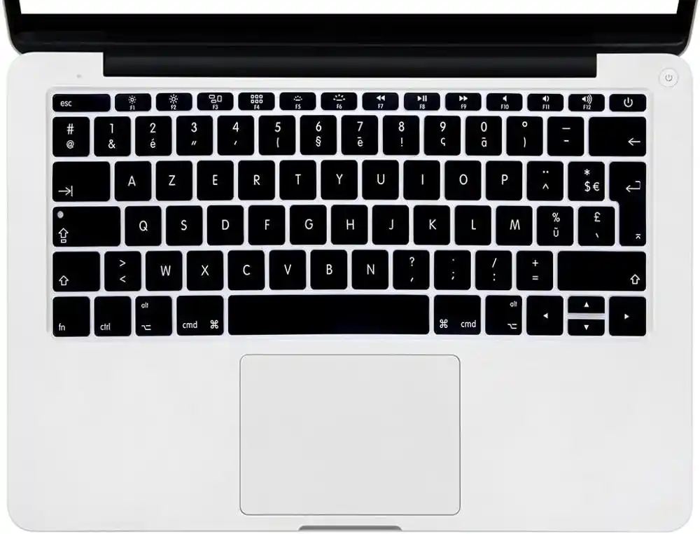 AZERTY French ISO Layout Keyboard Stickers & Silicone Keyboard Cover For Macbook 12, New Macbook Pro 13 without Bar|Keyboard Covers| AliExpress