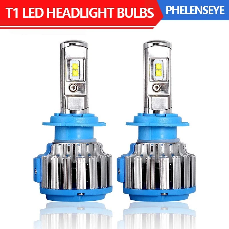 T1 Super Brillante Faros con CREE Chips Óptica Luces LED Coche Lampara 6000K 80W