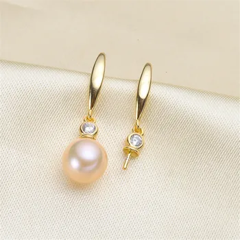 

High Quality Pearl Earring Settings Earring Findings Jewelry Parts Fittings Jewellery Accessories No pearl