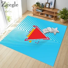 Zeegle креативный коврик для гостиной, пылезащитный Коврик для прихожей, нескользящий мягкий напольный ковер, впитывающий прикроватный ковер для детской комнаты, игровой коврик