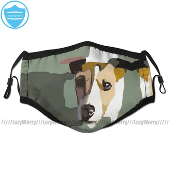 

Jack Russel Mouth Face Mask Jack Russel In The Sun Facial Mask Kawai Funny with 2 Filters for Adult