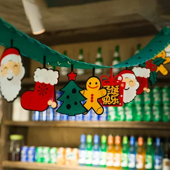 

Christmas shopping mall storefront scene embellish hanging drop creativity Practical decoration christmas decor