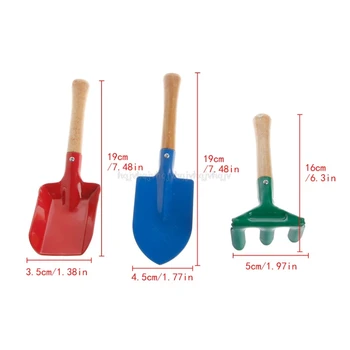 

3Pcs Kid Children Mini Garden Tools Set Trowel Rake Shovel Home Garden Beach Toy N22 19 Dropship