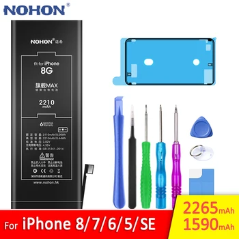

NOHON Battery For iPhone 8 7 6 5 SE iPhone8 iPhone7 iPhone6 iPhone5 5G 6G 7G 8G Replacement Mobile Phone Lithium Polymer Bateria