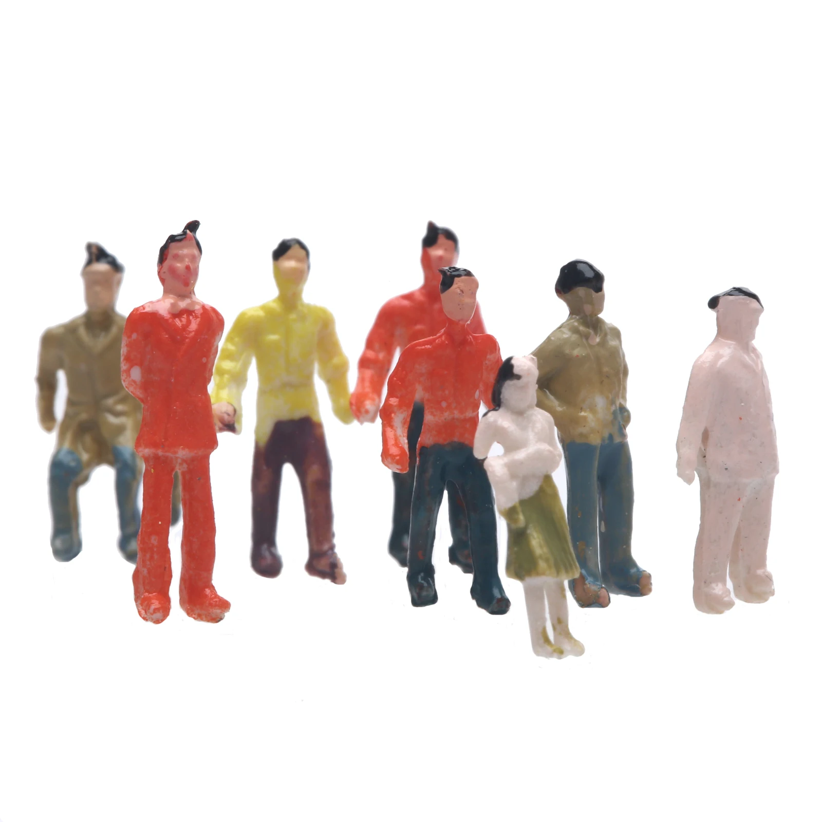 10pcs Painted Figure Model People Railway Train Layout Toys 1:30 Scale Hobbies