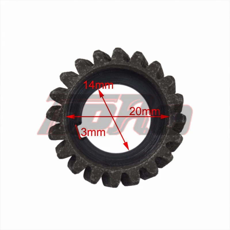 20Teeths Wheel Gears Motorized Bicycle Bike Gear Box Bevel Pinion For 49cc 60cc 66cc 80cc 2-Stroke Engine Bikes motorcycle gear box parts