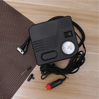 

150PSI Cars Black Plastic DC 12V Auto Universal Tire Inflator Portable Emergency Air Compressor Pump With Lighter Electric