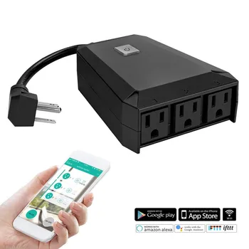 

Outdoor Wifi smart socket mobile phone timing switch socket remote control smart home Alexa rules