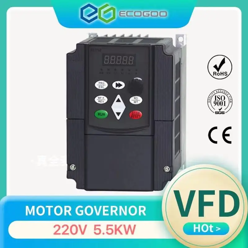 

For Russian! 0.75KW- 5.5KW For water pump Frequency Inverter 1phase 200v input 3 phase 200v output VFD 220V