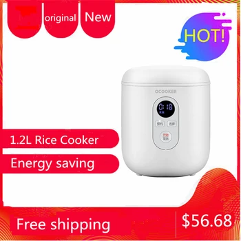 

QCOOKER QF1201 Mini 1.2L Rice Cooker 300W Smart 1.2L Kitchen Appliances Reservation LCD Rice Cooker From Youpin