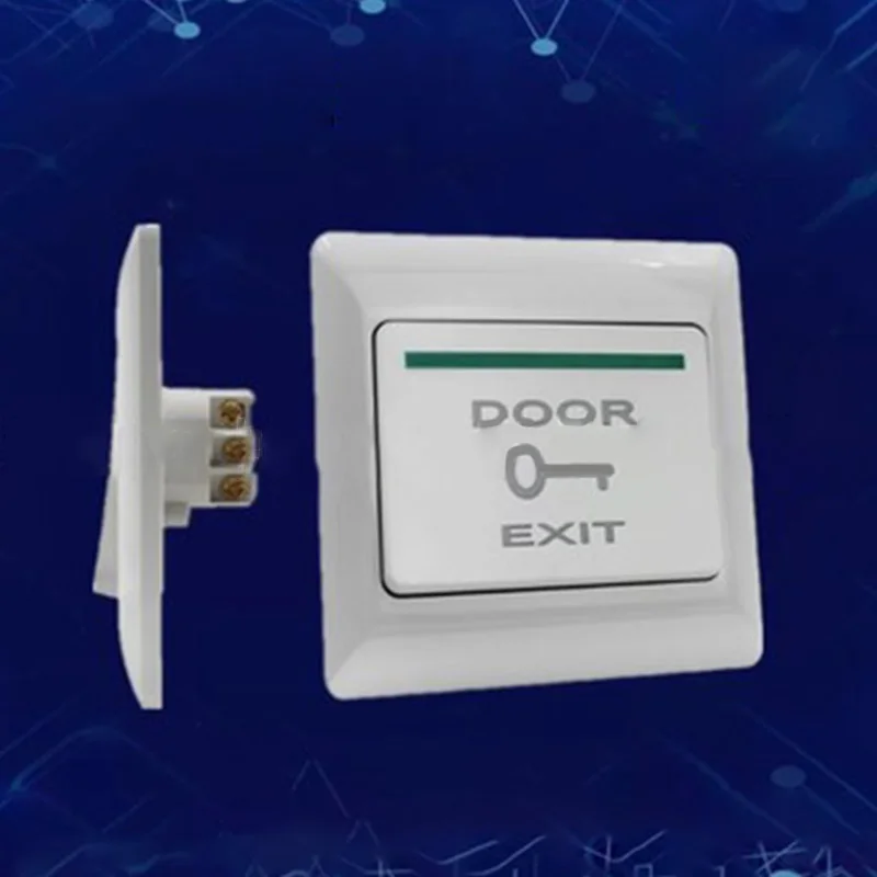 Электромагнитная дверная кнопка контроля доступа пластиковая белая 86*86 мм прочная