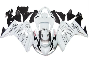

4 Free Gifts New ABS Motorcycle Full Fairings Kit Fit For Kawasaki Ninja ZX-10R 2006 2007 06 07 10R bodywork set White