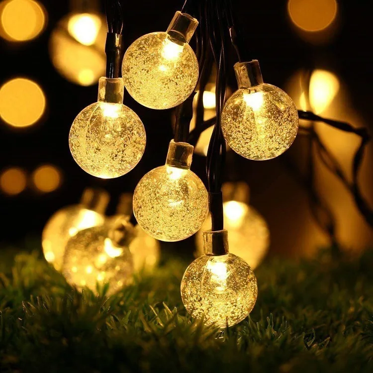 small solar lights 8 Modes 30/50/100 Solar Light Crystal Ball Waterproof LED String Lights Fairy Lights Garlands For Christmas Party  Outdoor Decor solar step lights Solar Lamps