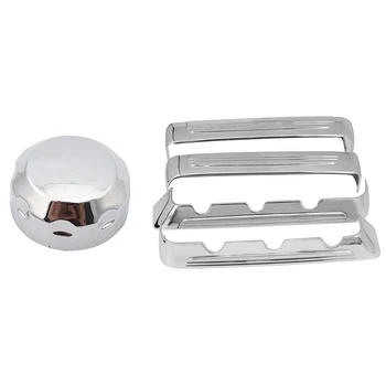 

2 Set for Honda Goldwing Motorcycle Accessories: 1 Set Fairing Guard Trim Switch Cover & 1 Set Lighting Valve Covers