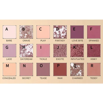 

Tropical Dusk18 Color Glitter Eyeshadow Palette Waterproof Smudge-proof Easy To Color Matte Shimmer Sequin Eye Shadow Powder :