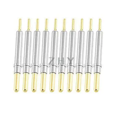 

10 Pcs Two Tone Plunger Rounded Tip Spring Probes Pins