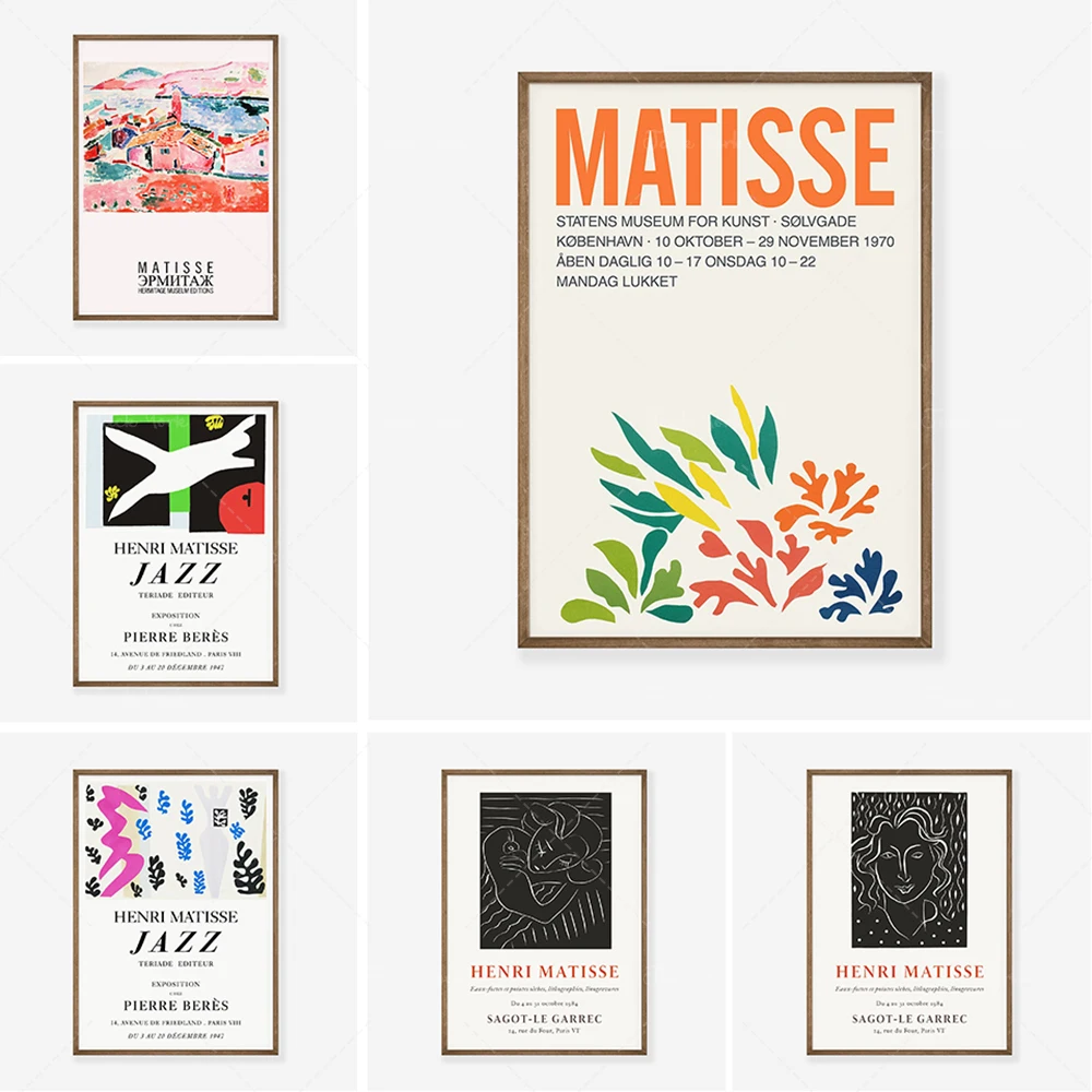 Digital Download Exhibition Poster Gallery Wall Art Room Decor Henri Matisse Line Drawing Matisse Art Poster Matisse Woman Print