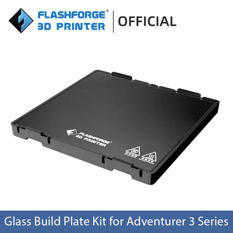 Flashforge Glass Build Plate Kit for Adventurer 3 Series (AD3/AD3 Pro/AD3 Lite/AD3C) 3D Printer Accessories Platform flashforge glass build plate kit for adventurer 3 series ad3 ad3 pro ad3 lite ad3c 3d printer accessories platform