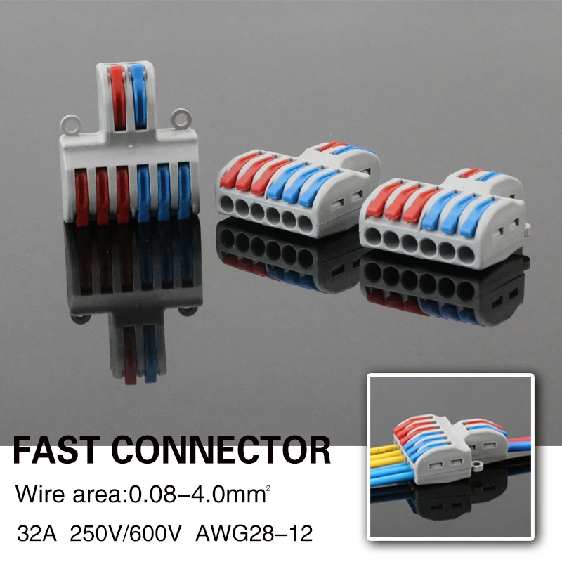 

Fast wire connector terminales spring kabel quick conector terminal cable eletrico Connection terminator block connecteur faston