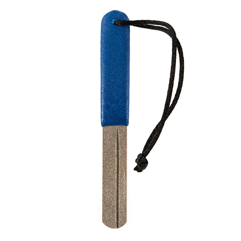 

Fishing Hooks Sharpener Single Groove Diamond File With Handle Fishing Hook Sharpening Tools