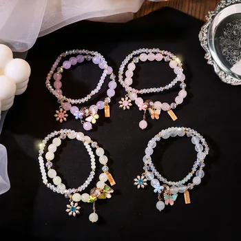 

30 Pcs/lot fashion classical luxury women bead bracelet top quality jewelry bead bracelet wholesal 1102-54