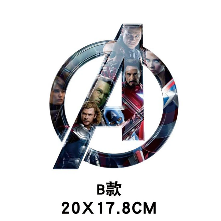 Marvel Мстители Логотип игрушка стикер водонепроницаемый для автомобиля ноутбук багаж гитара электроскутер наклейки игрушки для фанатов подарки