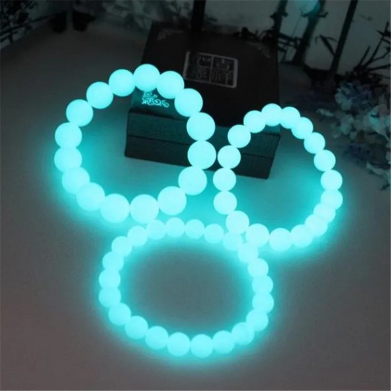 Stylish Luminous Fluorite Luminous Natural Stone Bracelets Men Light Glowing Beads Bracelets For Women Yoga Jewelry Best Gifts - Image 2