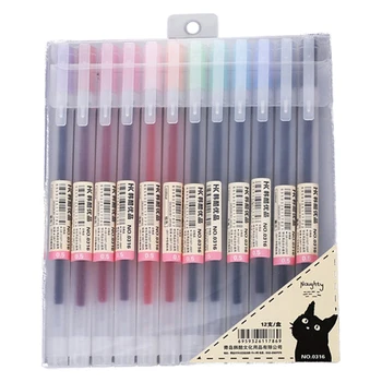 

Hk 0316 Color Pen, Frosted Portable Neutral Smooth Pen Set Suitable for Children to Draw, Write Diaries, Write Notes
