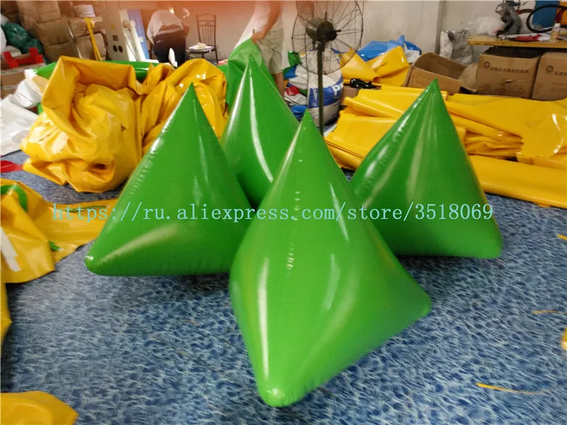 Завод продает pvc60cm водяной треугольник буй, надувной водяной рекламный буй, водный спорт воды соревнования логотип