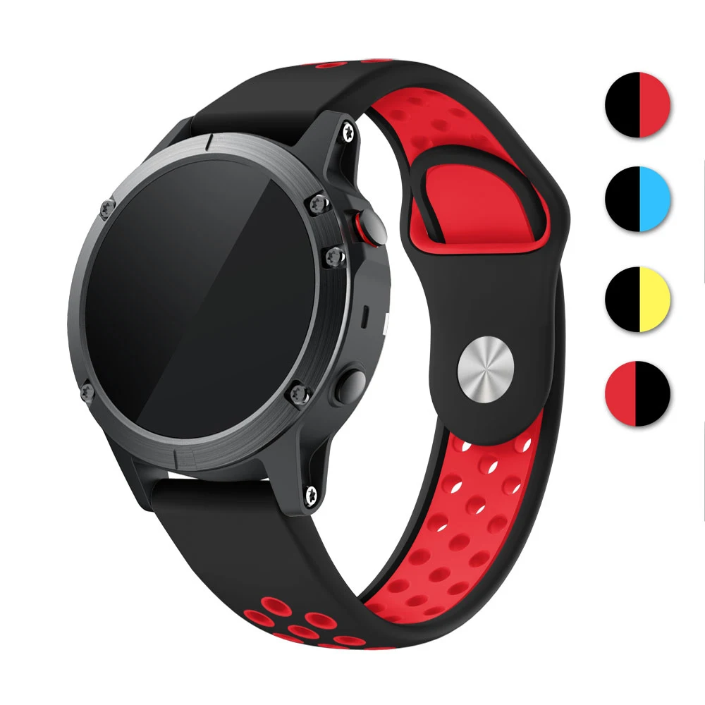 22 мм силиконовый ремешок для Garmin Fenix 5/5 Plus/Approach S60/Quatix 5/Forerunner 935 ремешок для часов простой и быстрый установка подходит для наручных часов