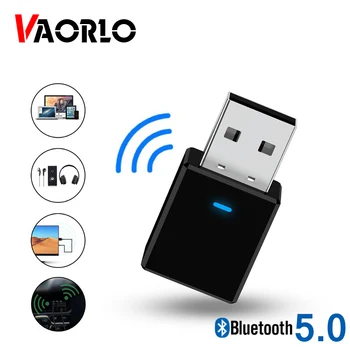 

VAORLO Mini 2 In 1 Bluetooth Recevier and Transmitter Wireless USB 5.0 Adapter Stereo With 3.5MM AUX Jack For Headphones Adaptor