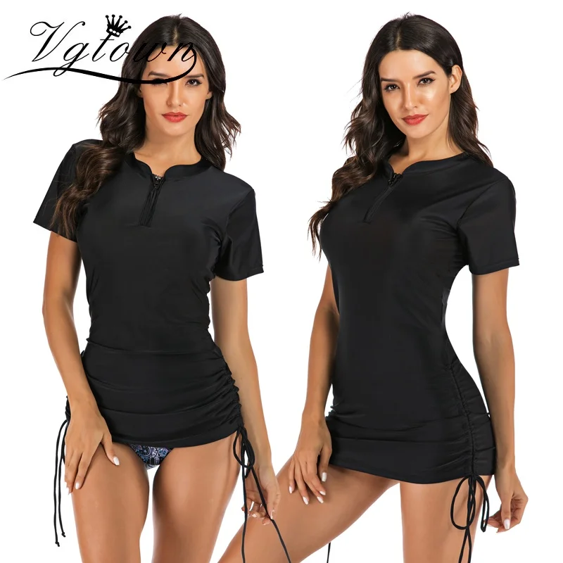 

Charmo Women Short Sleeve Rash Guard Shirts Rashguard Swimwear Surf Top UPF 50+ Running Shirt Biking Shirt Swimsuit surfing suit