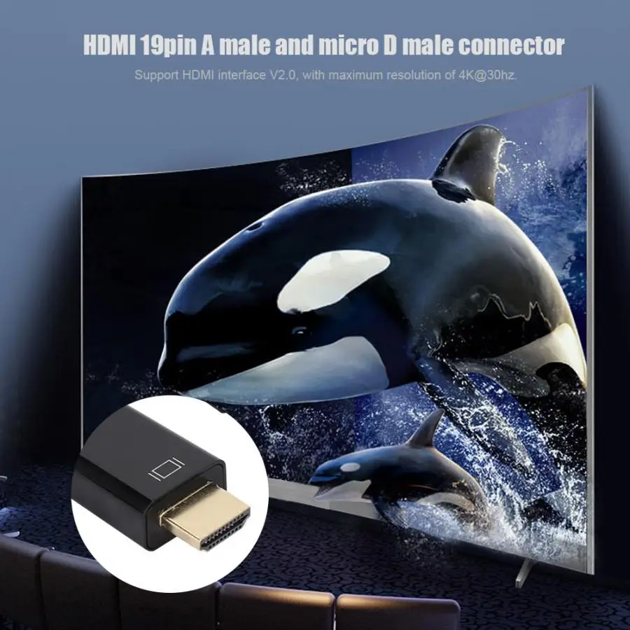 Мини DP к Micro HDMI адаптер 4K x 2K HD конвертер кабель для DVD плеер видео монитор ТВ проектор