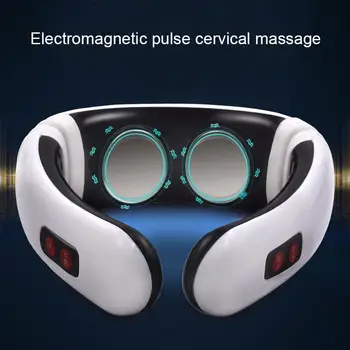 

1PCS Electric Pulse Back And Neck Cervical Massager Far Infrared Heating Pain Relief Tool Health Care Relaxation Tool Unisex