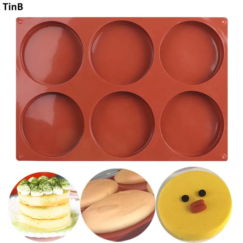 Bakeware 3D Silicone Cake Mold Cavity inch Round Silicone
