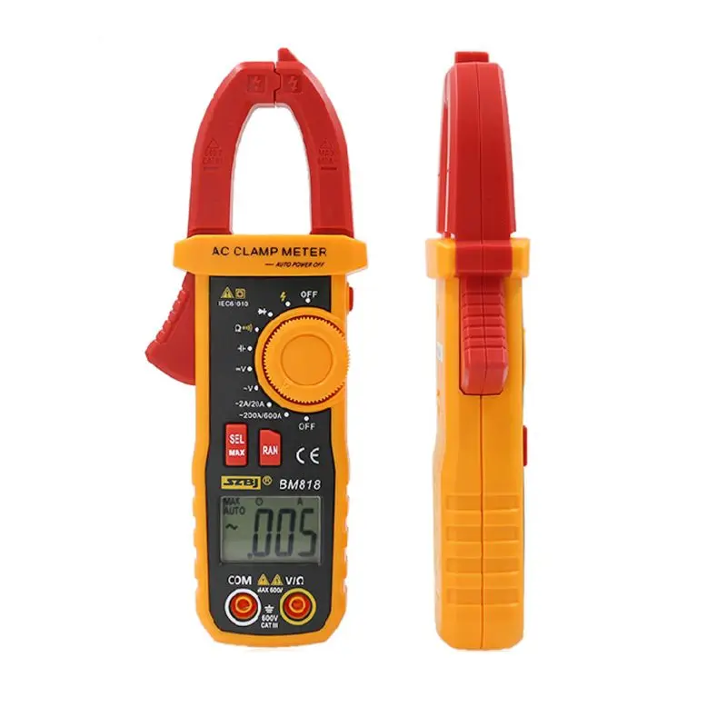 

OOTDTY BM818/BM819 Digital Multimeter Clamp Meter Auto Range Measurement Voltmeter A5YD