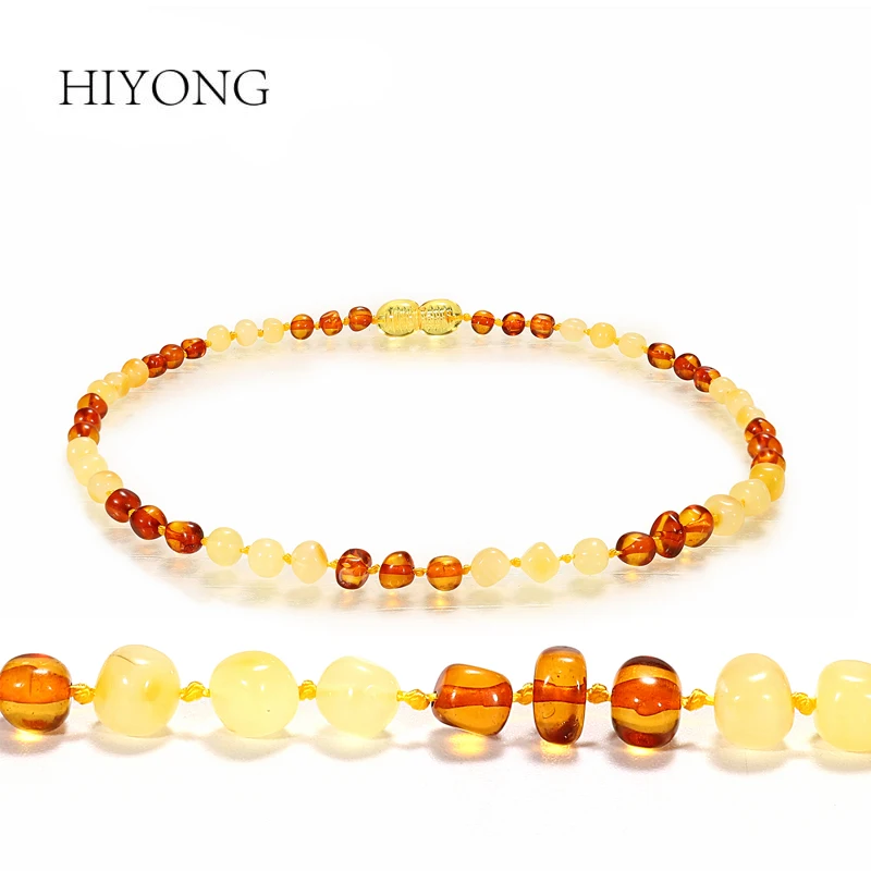 

HIYONG Teething Bracelet/Necklace for Baby Adult Lab Tested Authentic Sizes Natural Ambar Stone Women Jewelry