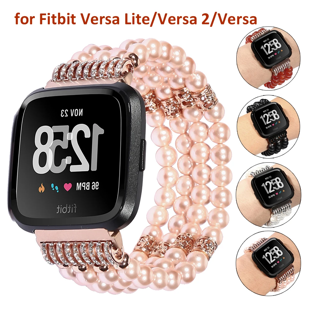 Деловой Браслет для Fitbit Versa/Versa 2/Versa Lite женские резинки ручной работы эластичный