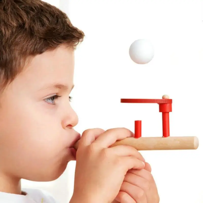 

1Set Classic Wooden Game Floating Ball Schylling Blow Ball Toys Hobbies Fun Sports Toy Floating Ball Game Educational Baby Toys