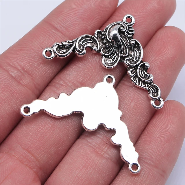 WYSIWYG 4 stücke 20x42mm Anhänger Glück Stecker Glück Anschluss Charme  Anhänger Für Schmuck Machen Glück Stecker