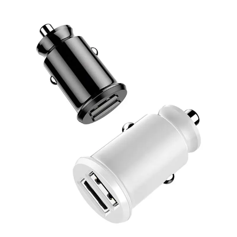 Двойной USB мини автомобильное зарядное устройство 3.1A путешествия Быстрая Зарядка адаптер для телефонов планшетов