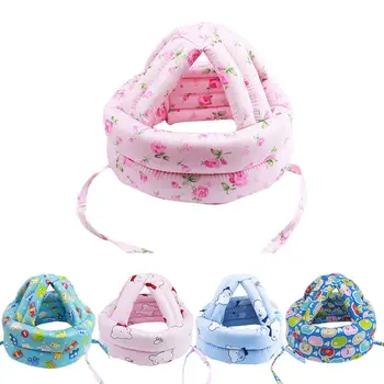 

Adjustable Cartoon Baby Toddler Protective Hat Kids Safety Helmet Soft Headguard Cap To Prevent Bumps Infant Head Safety Cap