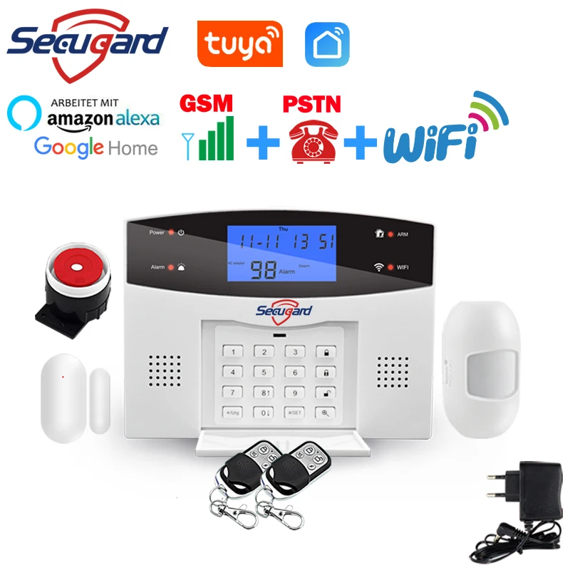 Sistema de alarma antirrobo inteligente para el hogar, dispositivo de seguridad inalámbrico con WiFi, Sensor de movimiento, alarma magnética, Tuya, Alexa y Google - Imagen 6