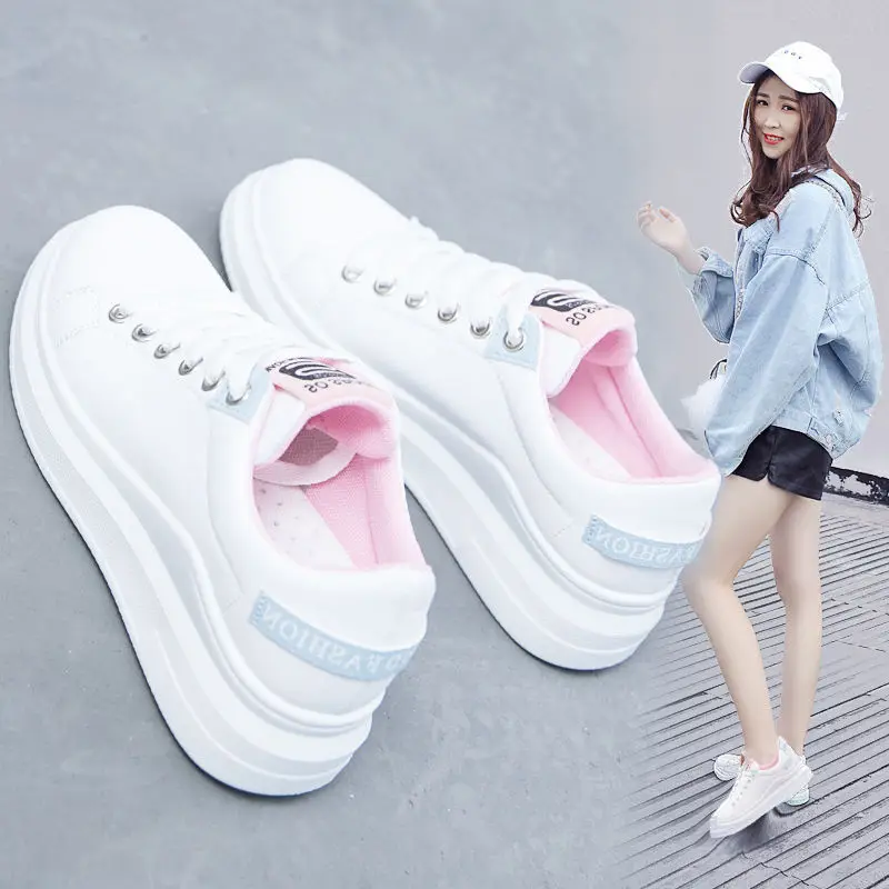 

Autumn & Winter New Style Versatile Small White Shoes Women's Korean-style Casual Students Sport Sneakers 2019 Hot Selling Flat