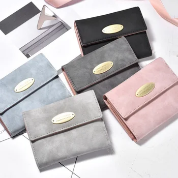 

Short Tree Fold Wallet Women Girls PU Leather Leisure Multi-function Wallet Credit Card Holder Money Coin Purse Clutch Dropship