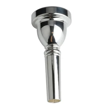 

Pro Music Silver Beginner Baritone Trombone Small Mouth Large Handle Long Mouth Silver White