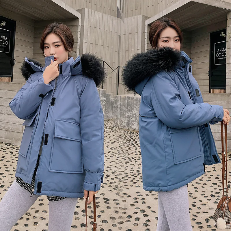 

2019 New Style Autumn & Winter down Jacket Cotton-padded Clothes Women's Short Loose-Fit Super Fire INS down Coat Cotton-padded