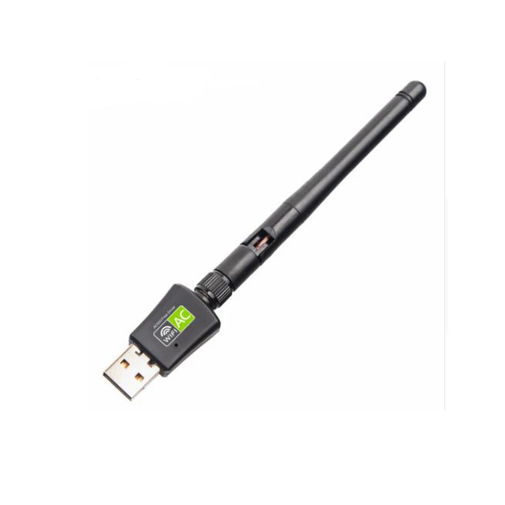 Сетевые карты беспроводной Wifi адаптер USB Двухдиапазонный 600 Мбит/с 5/2. 4 ГГц антенна локальной сети ключ Wifi для Win 7 8 10 Mac Vista Windows XP