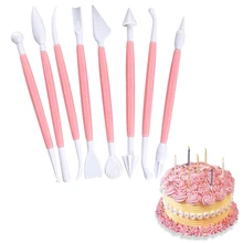 

8PCS/Set Cake Decorating Pen Many Shape Mixed Modeling Plunger Cutters Fondant Cookie Sculpture Baking Tool DIY Pastry Cake Pen