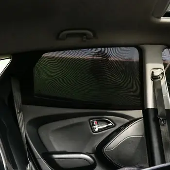 

4 Pack Summer UV Protection Car Front Rear Side Window Sun Shade Anti-mosquito Car Sunshade Mesh Curtain Hot